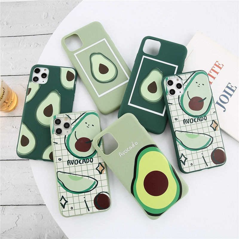 Cute Avocado Phone Case For iPhone