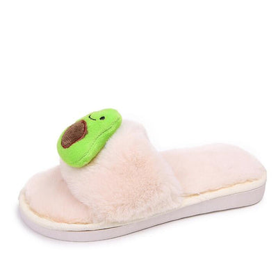 Avocado Ladies Home Plush Slippers