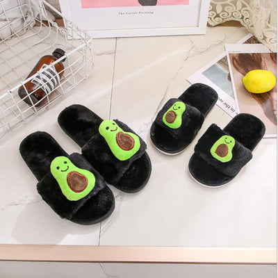 Avocado Ladies Home Plush Slippers