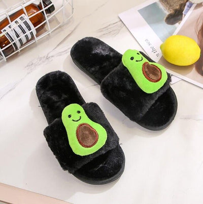 Avocado Ladies Home Plush Slippers