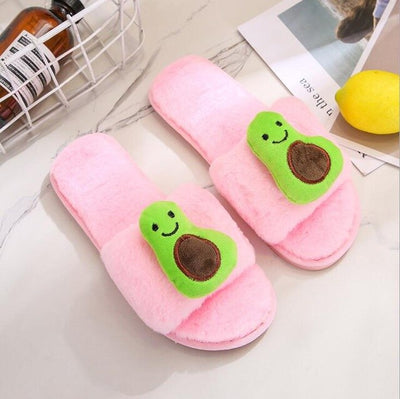 Avocado Ladies Home Plush Slippers