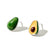 New Avocado Sterling Silver Stud Earrings