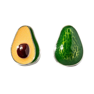 New Avocado Sterling Silver Stud Earrings