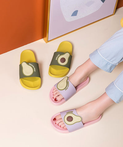 Womens Avocado Slipper Slide Sandals