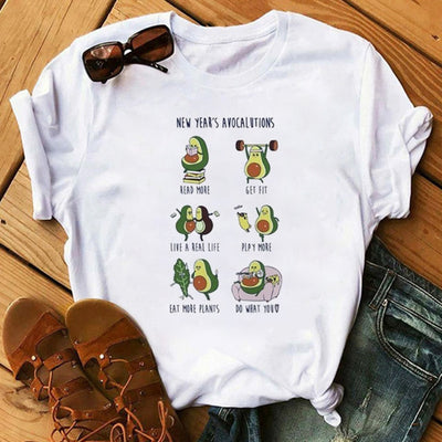 Ladies Avocado Casual T-Shirt