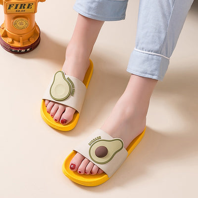 Womens Avocado Slipper Slide Sandals