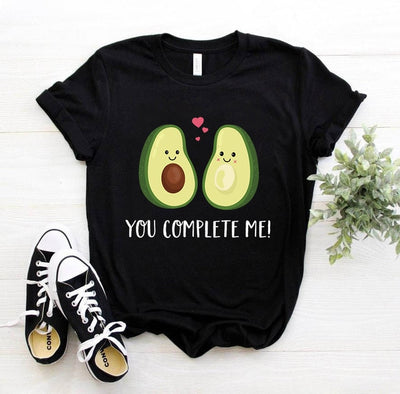 Kawaii Aesthetic Cartoon Avocado T-shirt