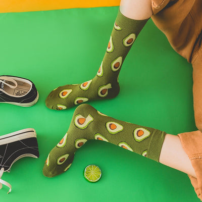 Funny Cute Avocado Socks