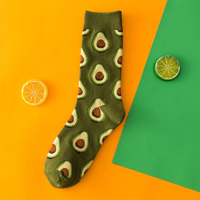 Funny Cute Avocado Socks