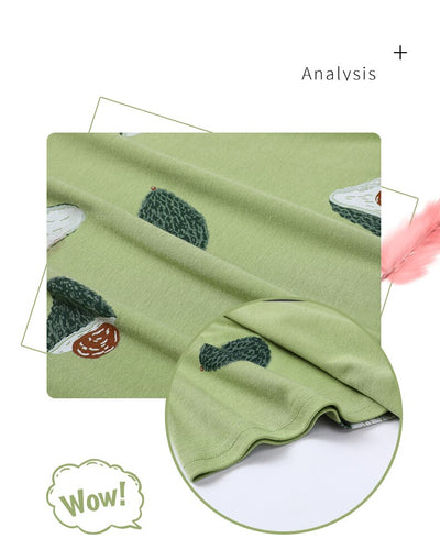 Avocado Green Sleepwear Set For Women