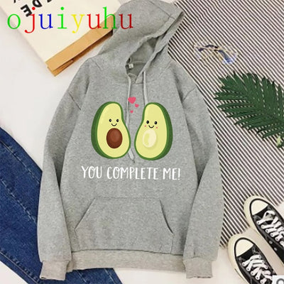 Avocado Kawaii Hoodies for Women