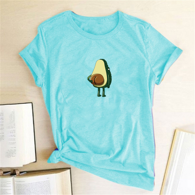 Polyester Avocado Tshirt Top