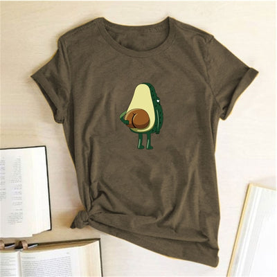 Polyester Avocado Tshirt Top