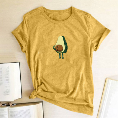 Polyester Avocado Tshirt Top