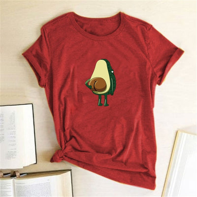 Polyester Avocado Tshirt Top