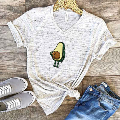 Polyester Avocado Tshirt Top