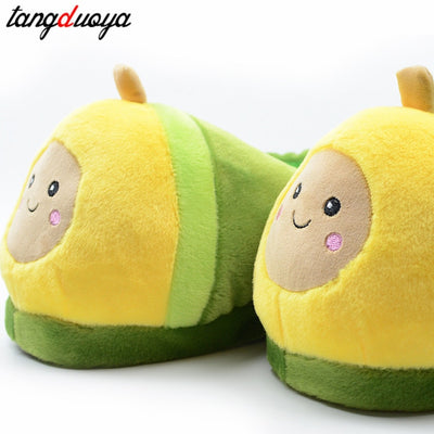 Cute Warm Avocado Slippers