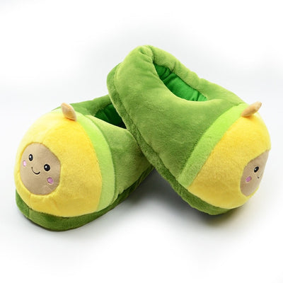 Cute Warm Avocado Slippers