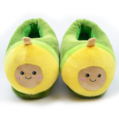 Cute Warm Avocado Slippers