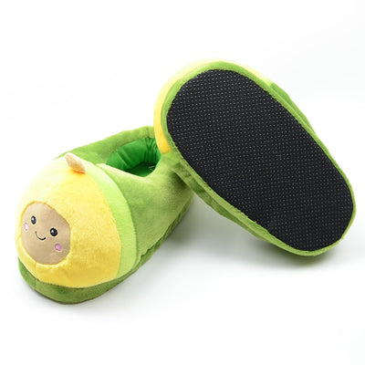 Cute Warm Avocado Slippers