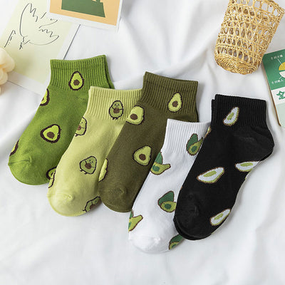 New Summer Avocado Ankle Socks