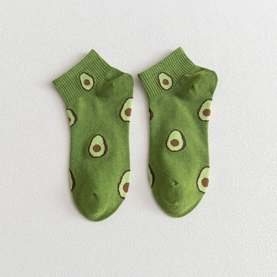 New Summer Avocado Ankle Socks