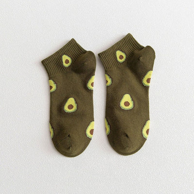 New Summer Avocado Ankle Socks