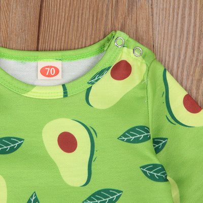 Newborn Baby Avocado Playsuit Costume Clothing