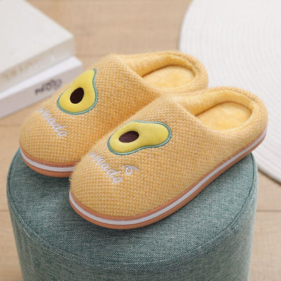 Women Winter Cotton Avocado Slippers