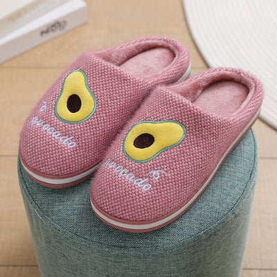 Women Winter Cotton Avocado Slippers